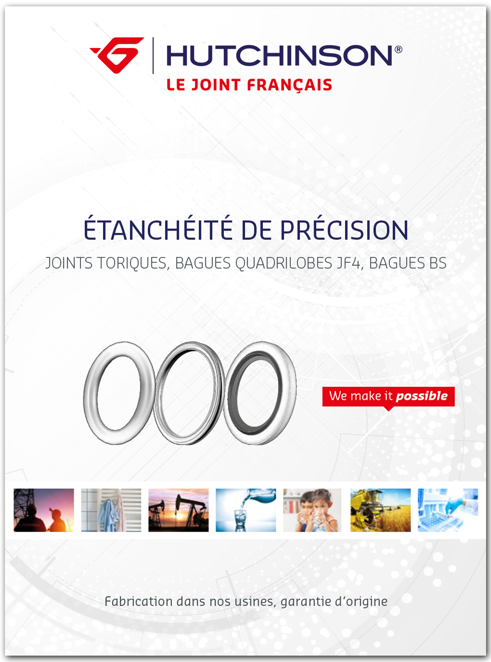 Demande de brochures Hutchinson ORings and Bonded Seals